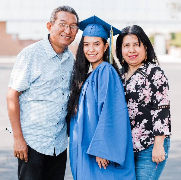 Graduate with Parents