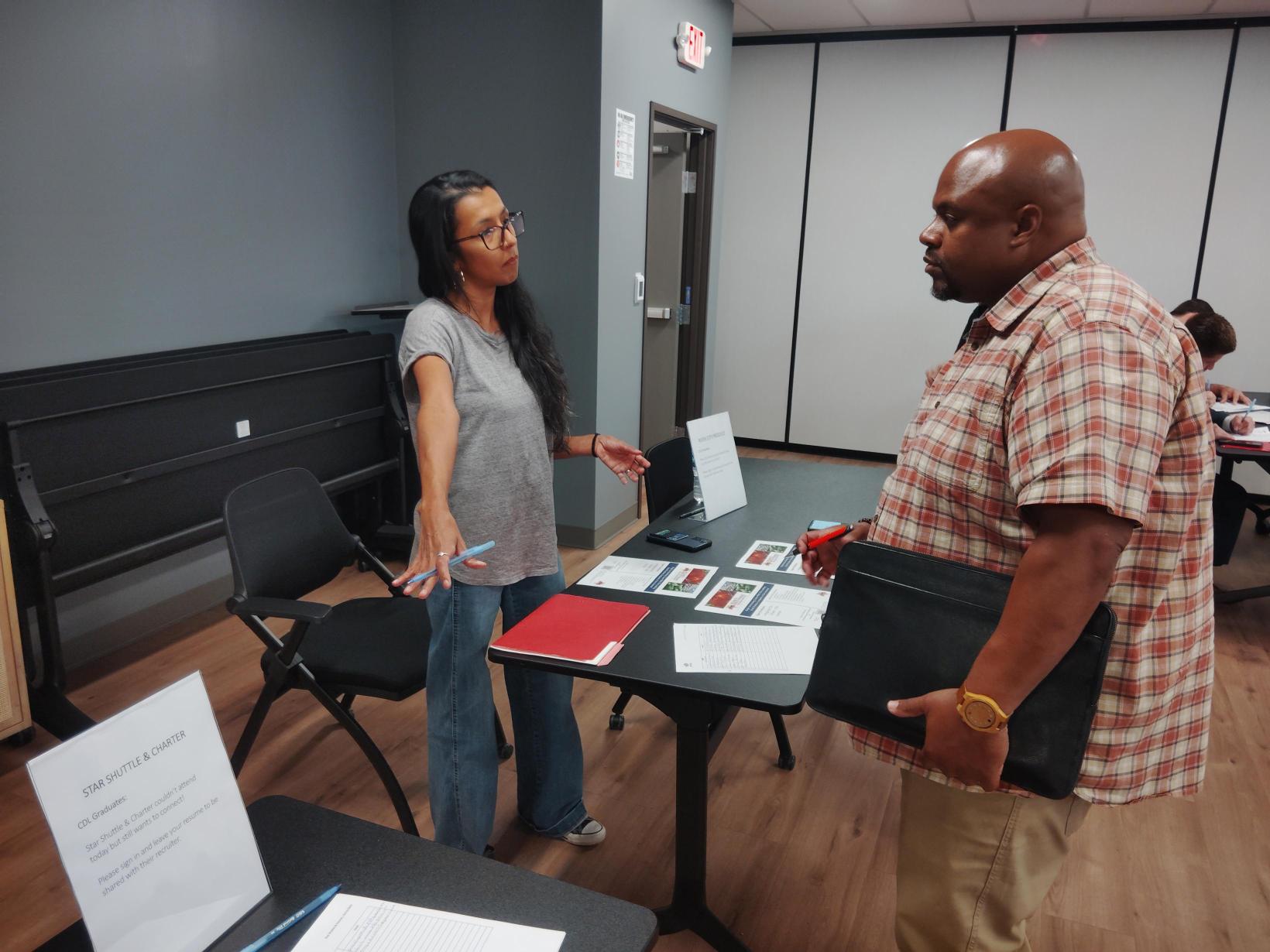 Chrysalis partner LIsa M with CDL grad at CDL event 101525